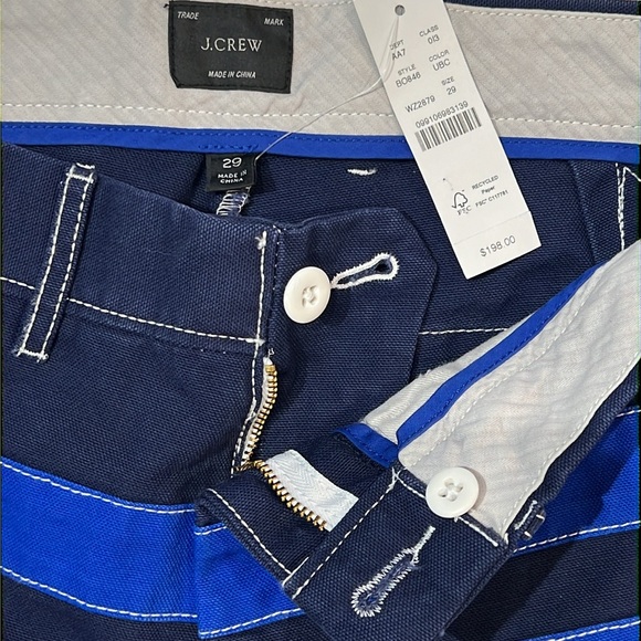 J. Crew Cotton Canvas Sailing Pant/Applied Stripe - Picture 13 of 16